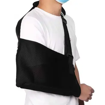 

Breathable Adjustable Forearm Sling Arm Sling Brace with Wood Board Support Arm Protection Brace Strap for Fracture