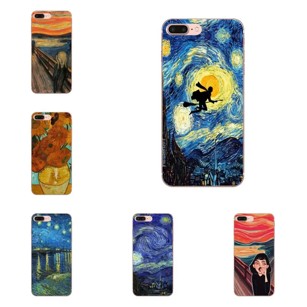 

Cases Scream By Munch Van Gogh Starry Night Dominant For Huawei Honor Mate 7 7A 8 9 10 20 V8 V9 V10 G Lite Play Mini Pro P Smart