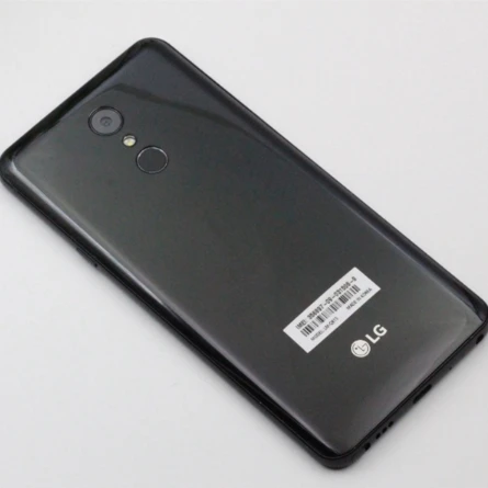 Черный LG Q8 разблокированный 6,2 дюймов Восьмиядерный 4 Гб ОЗУ 64 Гб ПЗУ 16 МП камера 1080p Snapdragon 450 отпечаток пальца Android мобильный телефон - Цвет: Черный