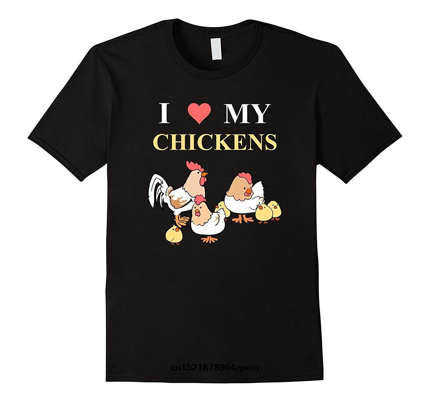 Мужская футболка DIY t shit I Love My Chics Pet Chicken фермерская новинка wo men|Футболки| |