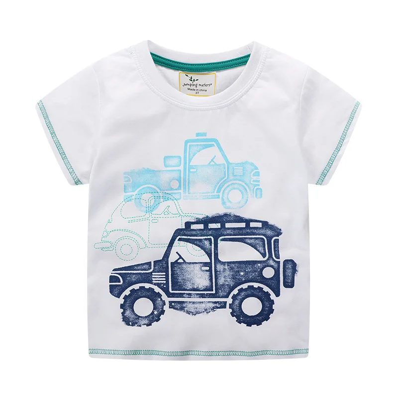 Футболка для маленьких детей с фабрики; детская футболка импортные товары; стиль; детская футболка Топ с короткими рукавами и принтом