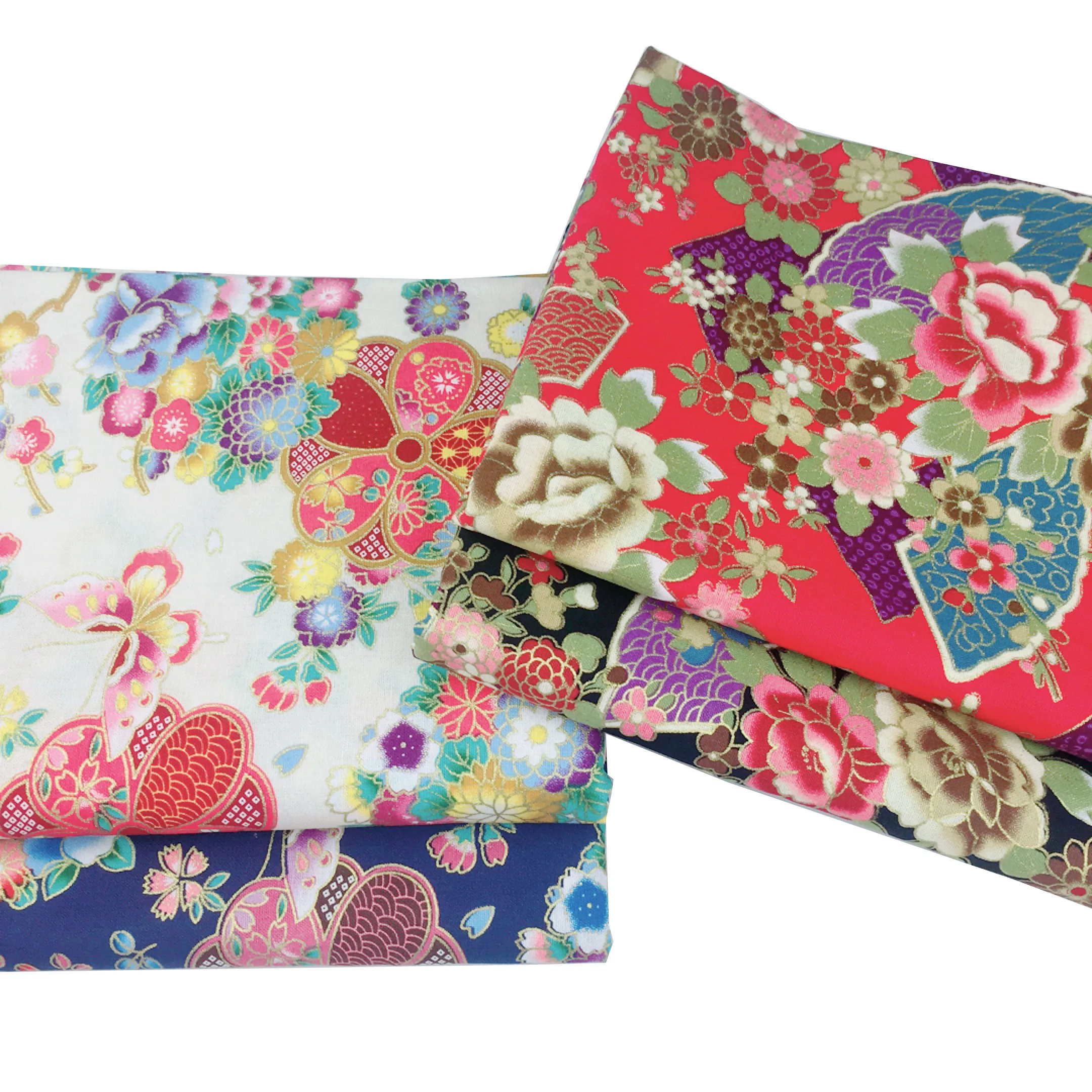 Bronzed Flower Pattern Fabric 3