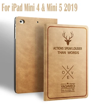 

Fashion Retro Deer Shell for iPad mini 4 Case Magnetic Stand Smart Cover Auto Sleep/Wake For New iPad Mini 5 2019 Fundas Coque