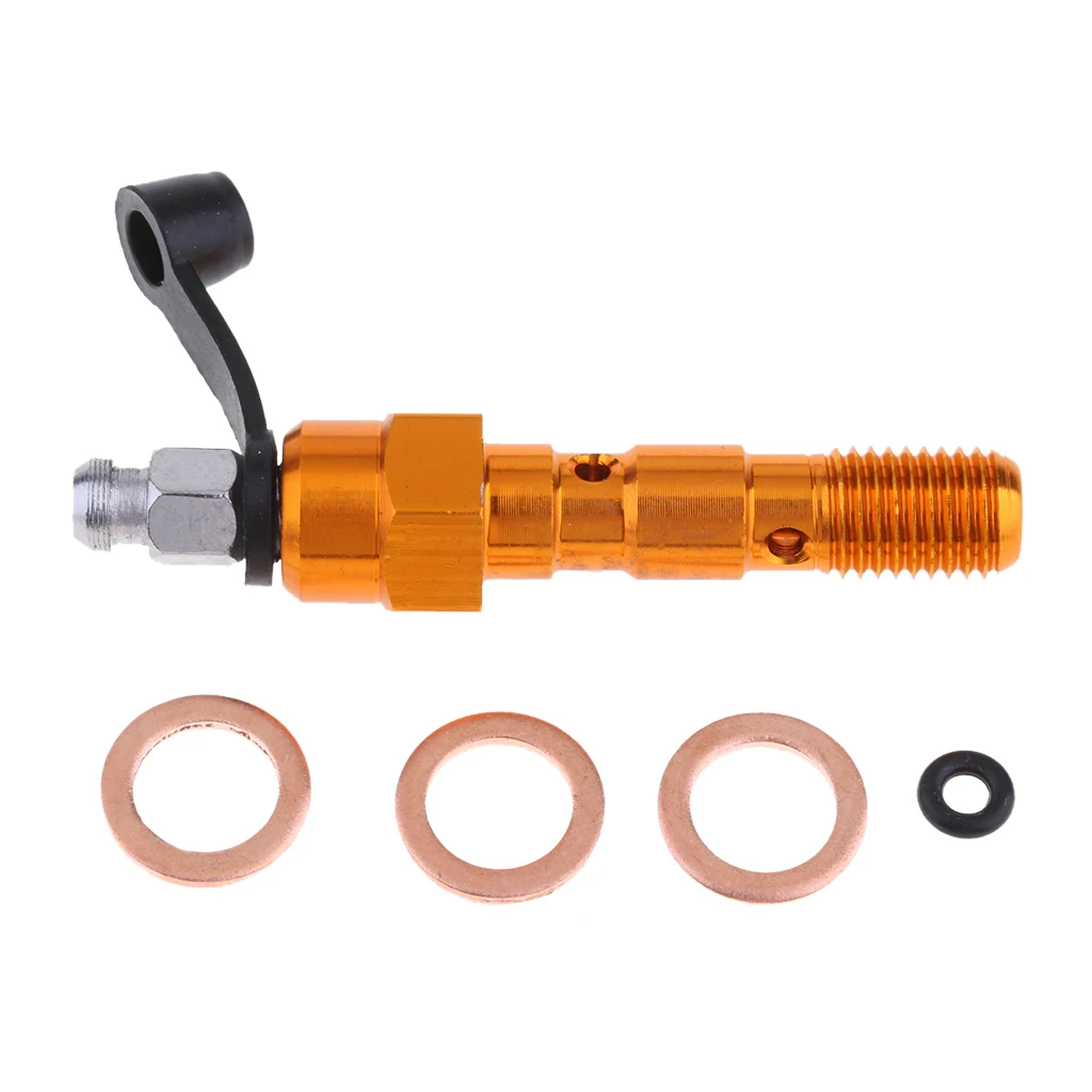 Motorcycle Double Banjo Bolts & Washers for Brake Caliper Master Cylinder M10 x1.25/M10 x 1.0mm