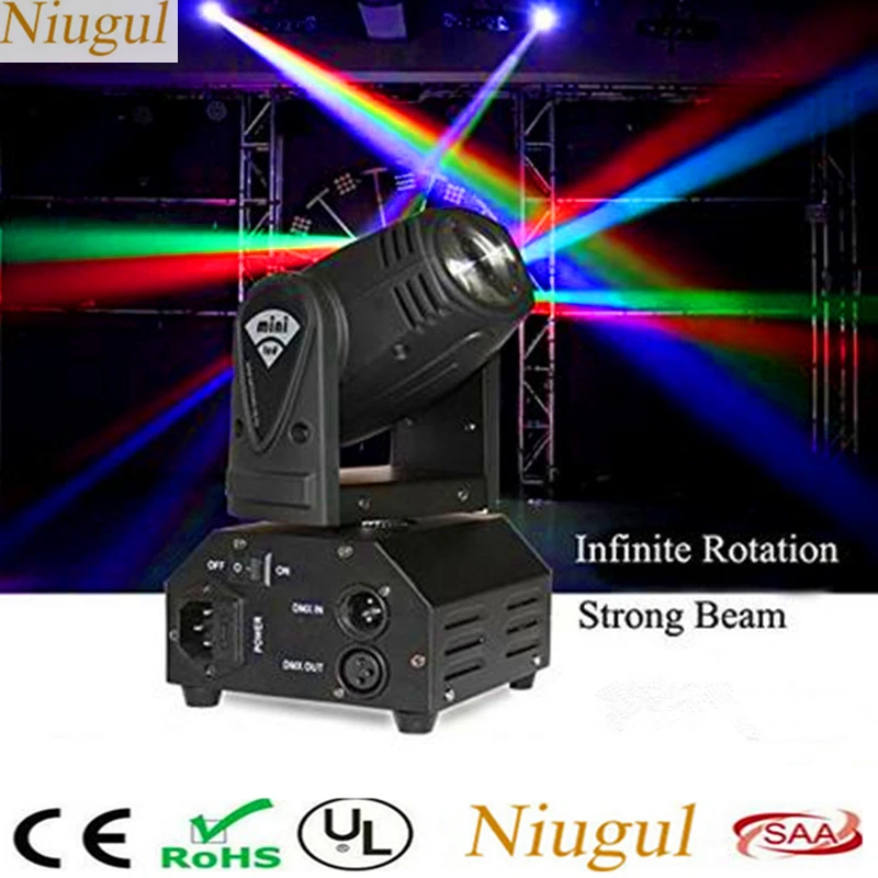 

10W Mini LED Beam Moving Head Lights /RGBW LED Spotlight /DJ Disco Spot Lighting /DMX512 LED Beam Stage Lights/Linear Beam Light
