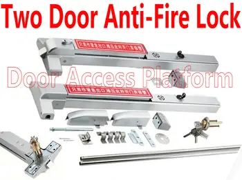 

Two Door FireProof Access Cotrol Lock Wooden+Metal+Glass doorframe door push lock KTV lock fire door Emergency bar double door