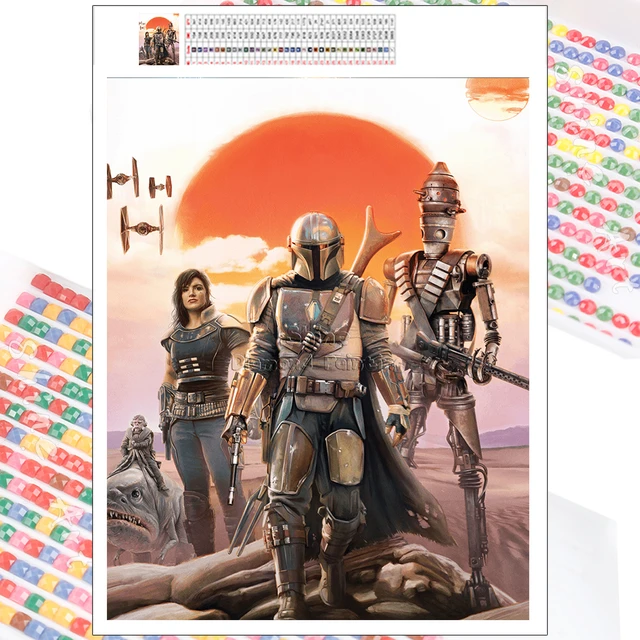 5D Diamond Painting Disney Star Wars The Mandalorian New Arrivals Cartoon  Sunset Hobby Art DIY Full Drill Mosaic Home Decoration