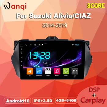

wanqi TS9 Android 10.0 navigation IPS 2.5D 9 inch Radio for Suzuki alivio 2014-2019 gps with Bluetooth WIFI RDS CARPLAY DSP