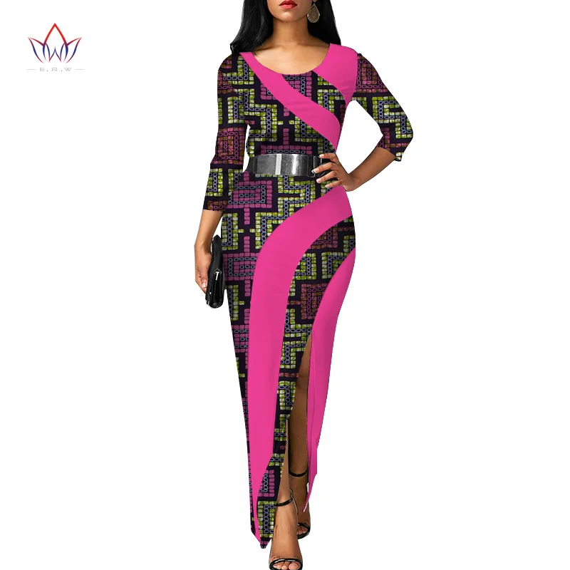 Vestidos африканские женские платья новая мода элегантная африканская одежда Дашики размера плюс сексуальные вечерние платья WY3120