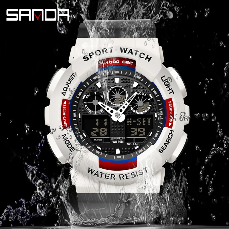 Fashion Sport Watches Men Shockproof 