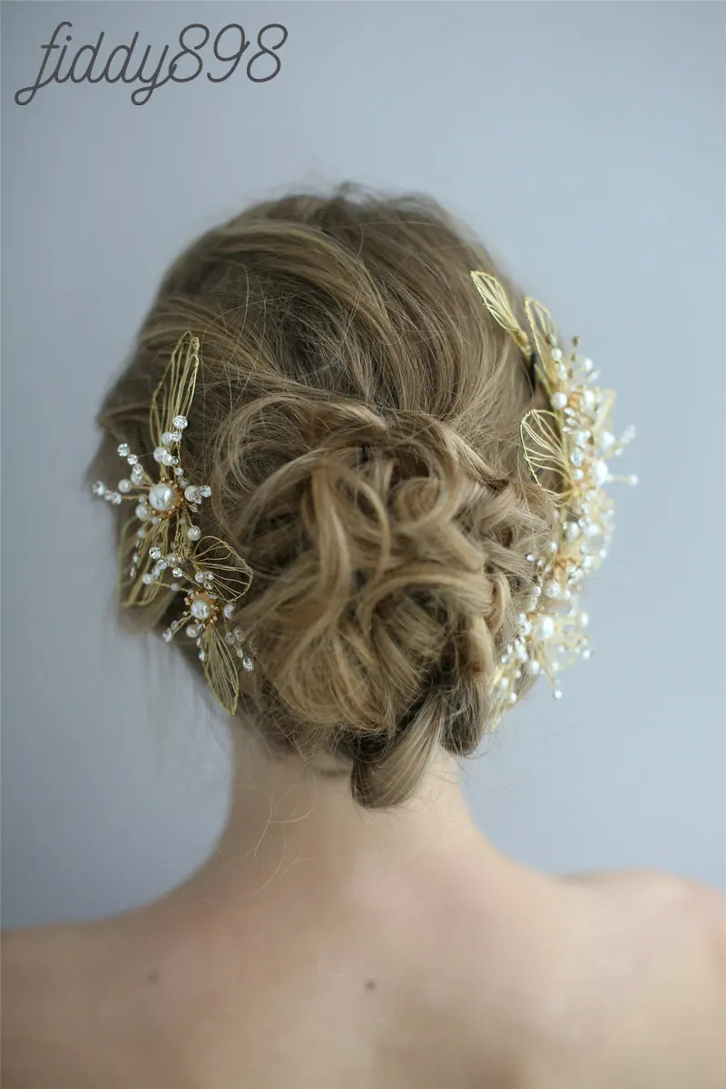 Vintage Wedding Hair Accessories Pearl Hair Clip Bride Headwear