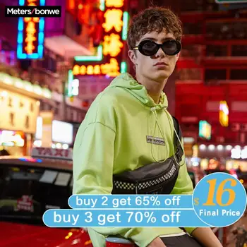 

Metersbonwe 2020 New Spring Base Hoodies Male Hooded Sweatshirts trend Printing Fashion Men Skateboard Hoodies Streetwear