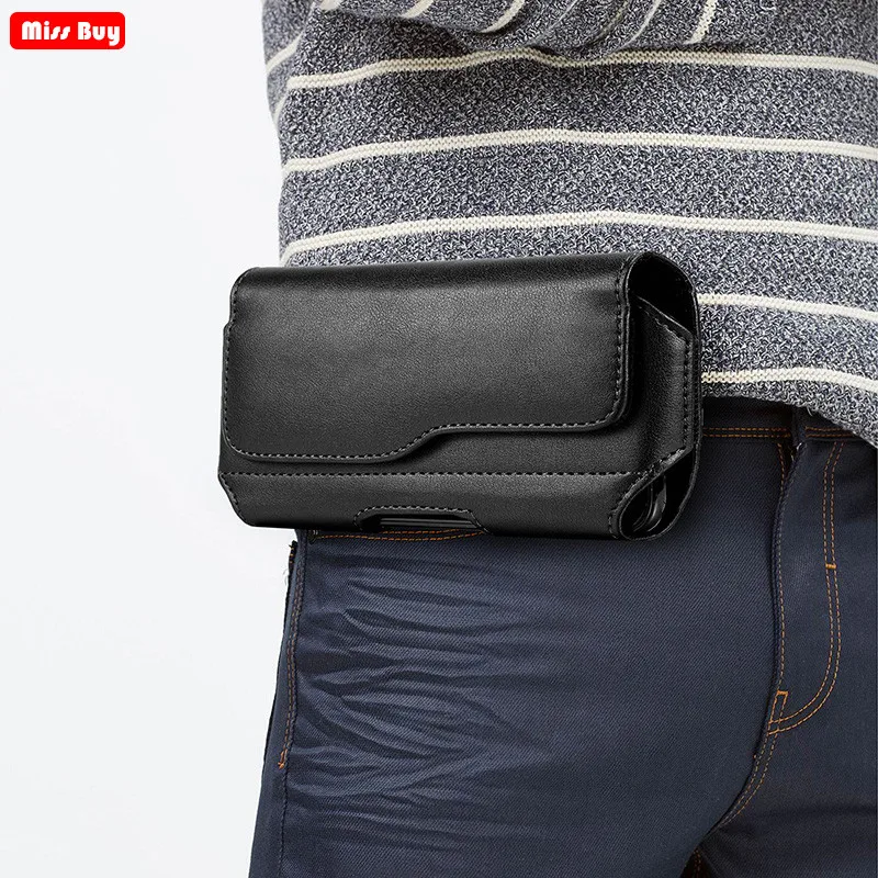 

Universal Phone Pouch For Samsung galaxy A9 A7 A8 A6 Plus 2018 J4 J6 Plus J5 J7 Prime Case Leather Cover Belt Clip Holster Bags
