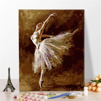 

Ballet Goddess Paintings By Numbers DIY Pictures Oil Coloring By Numbers Linen Drawing By Numbers Canvas Decor New Arrivals