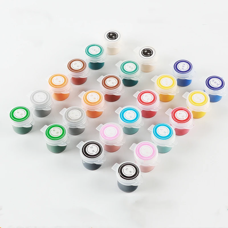 6 Colors Set Ceramic Pigment Art Underglaze Ceramic Painted Medium Temperature Baking Color DIY Graffiti Pigment Set