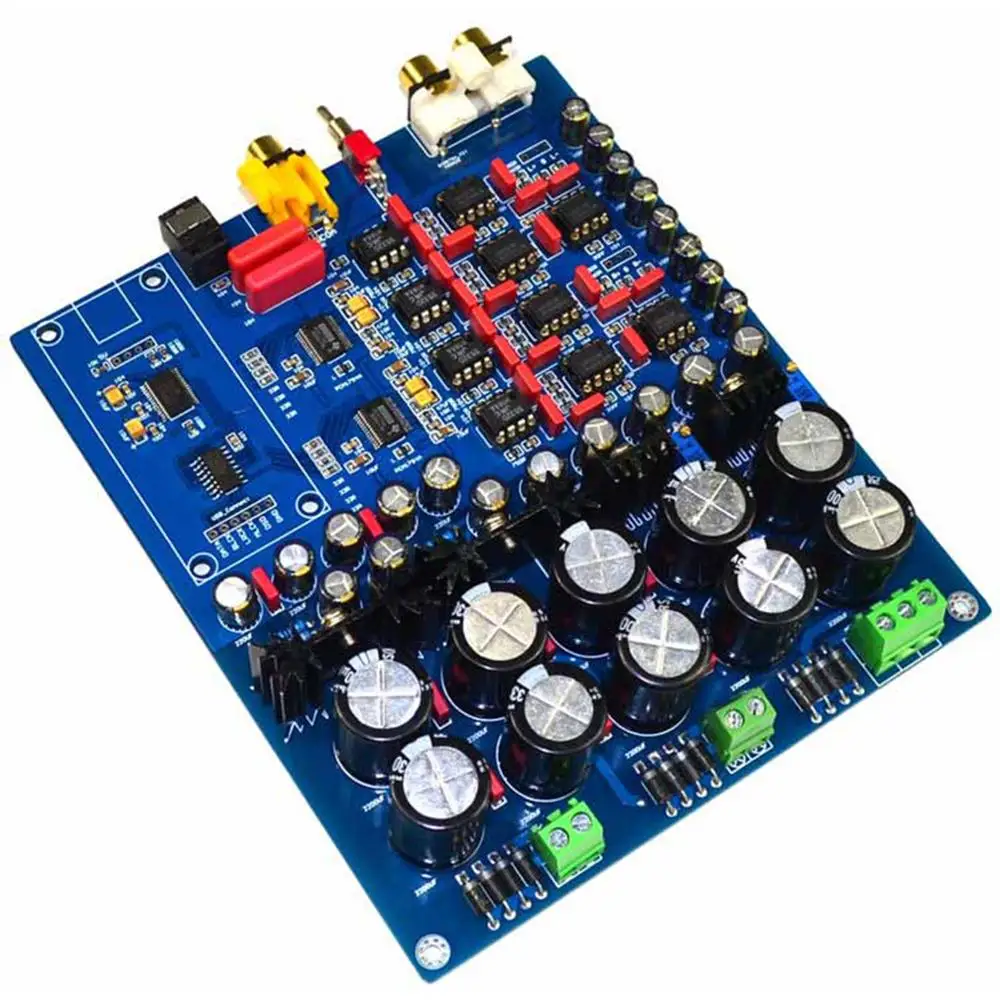 Dual Chip PCM1794+AK4113 PCM1794 AK4113VF JRC5532 NE5534 DAC Decoder Board (Support Fiber Coax USB Input