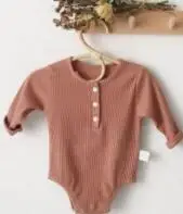 MILANCEL/новая осенняя одежда для малышей; хлопковые комбинезоны для детей в полоску; детский игровой костюм для мальчиков - Цвет: Розовый