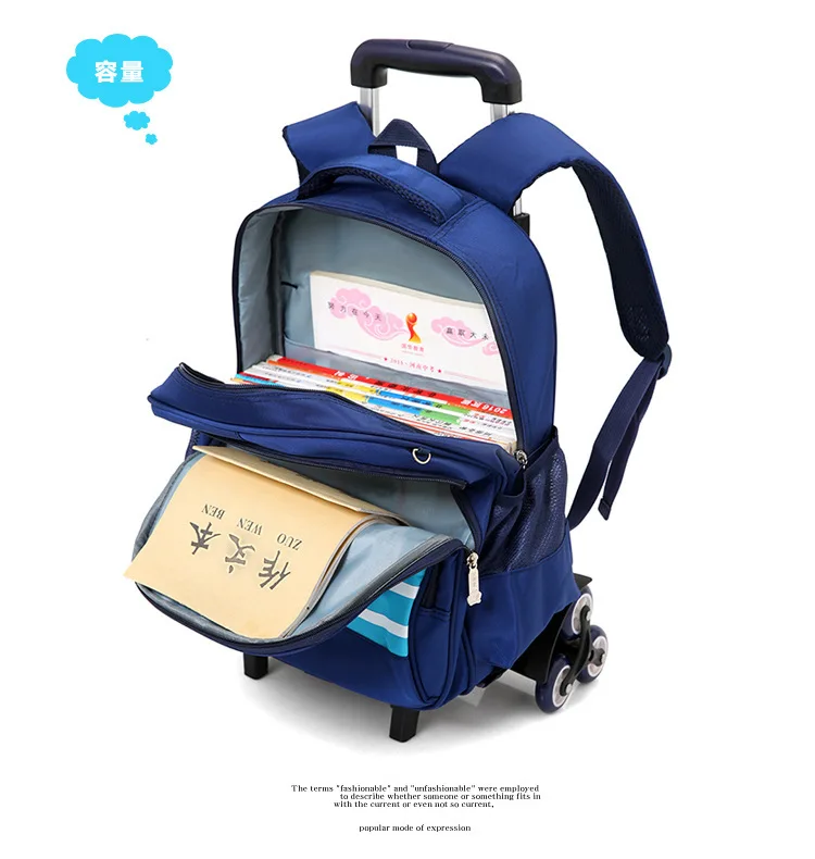 Grils Children Trolley school Backpack School Bags Removable Wheeled Bags Nylon Orthopedic Backpacks for teenagers boys Mochila