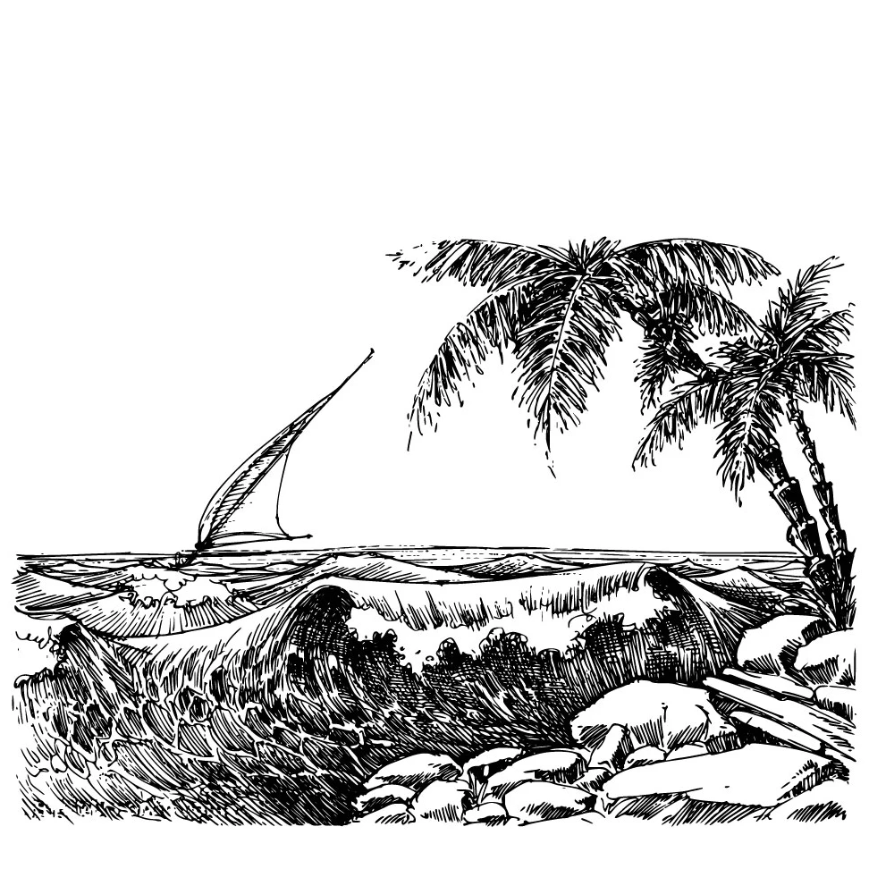 AZSG Серфинг Пляж кокосовое дерево прозрачные штампы для DIY скрапбукинга декоративные открытки рукоделие забавные украшения принадлежности 10*15 см