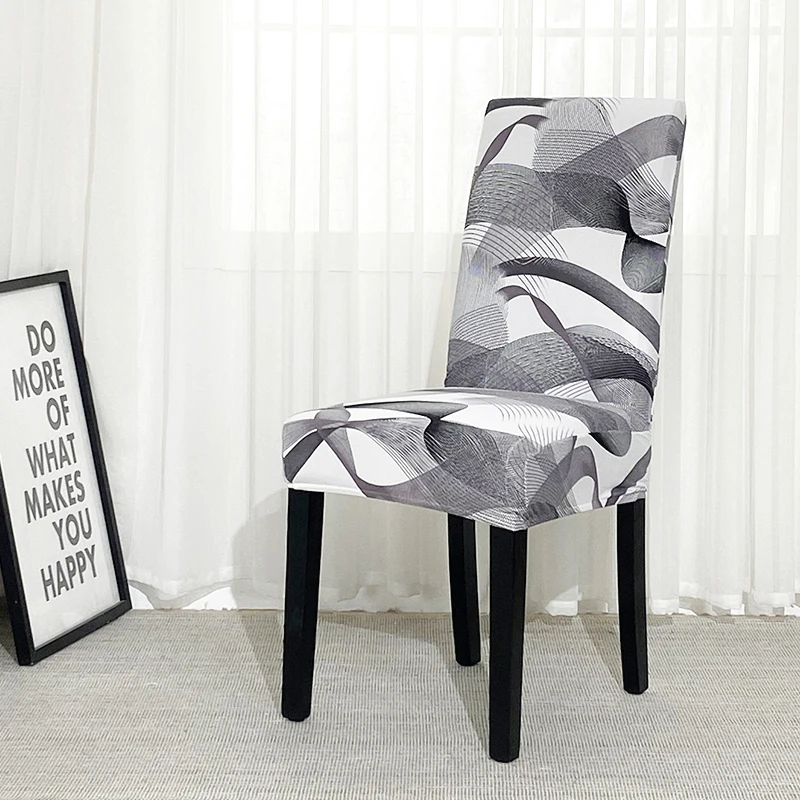 Spandex Chair Slipcover-Printed Stretch Dining-Room Office Wedding Elastic Banquet