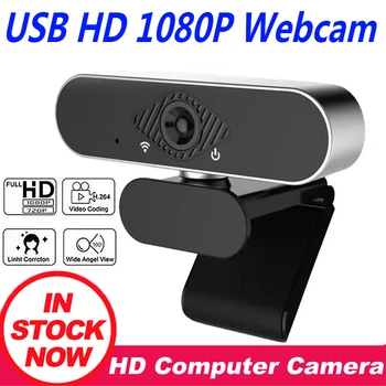 

HD 1080P Webcam With Microphone Computer PC WebCamera With Microphone Rotatable Cameras For Live Broadcast Video Conference Work