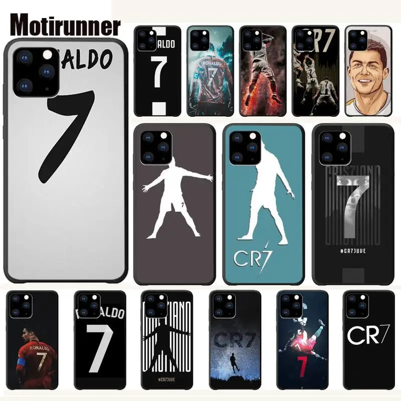 CR7 логотип Криштиану Роналду 7 футбольный чехол для телефона Funda Fundas Coque Iphone Xs Iphonexs