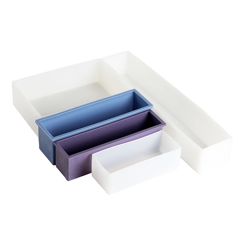Nicole Soap Mold Rectangle Flexible Silicone Liner Mould Diy Handmade