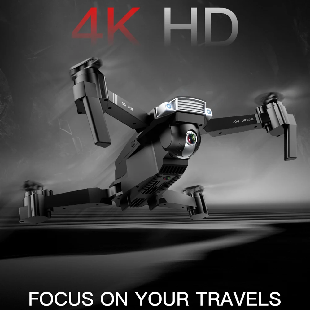 SG901 Радиоуправляемый Дрон 4K HD позиционирование ABS 4 Оси регулируемый угол usb зарядка запись жестов оптический поток самолет складной