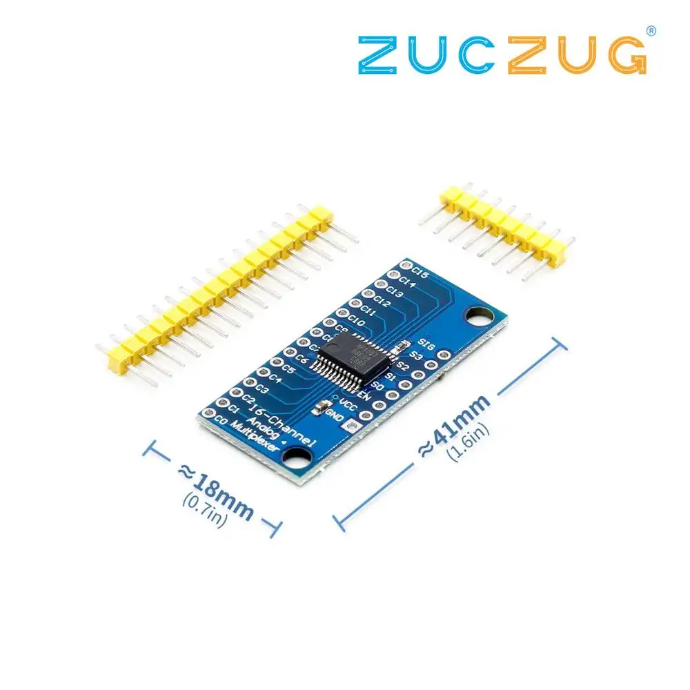 

CD74HC4067 16-Channel Analog Digital Multiplexer Breakout Board Module Smart Electronics