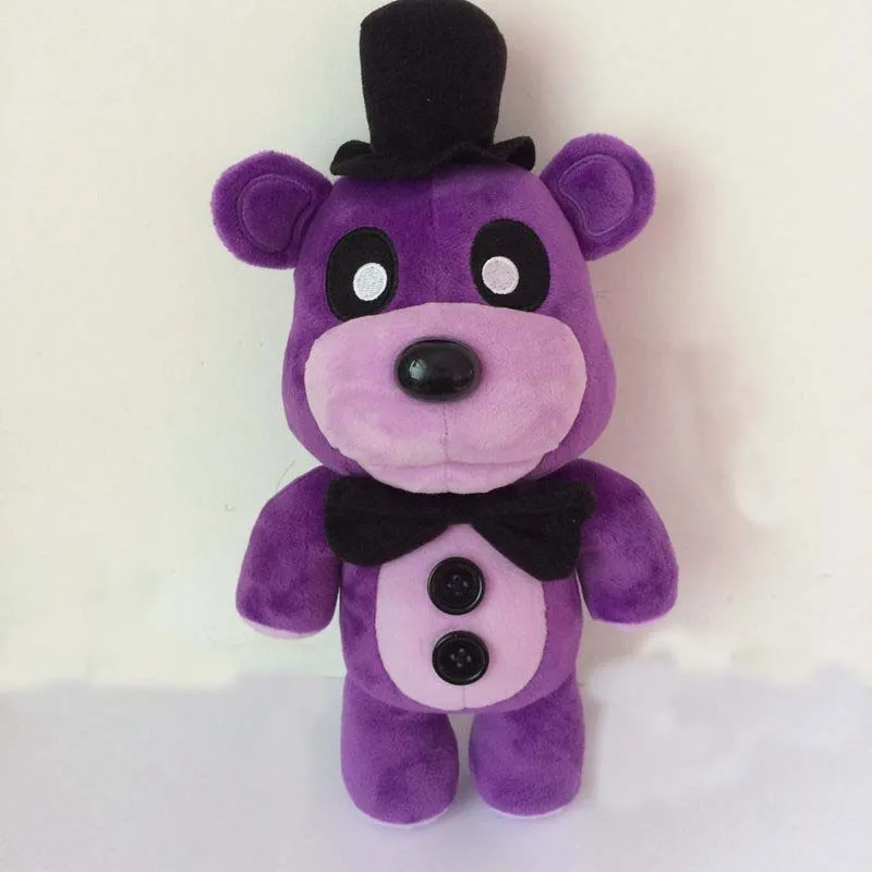 30 см Fnaf Five Nights at Freddy's Золотой Фредди воздушный шар "Медвежонок" Мальчик марионетта плюшевая кукла, Дети Рождественский подарок игрушка - Цвет: Фиолетовый