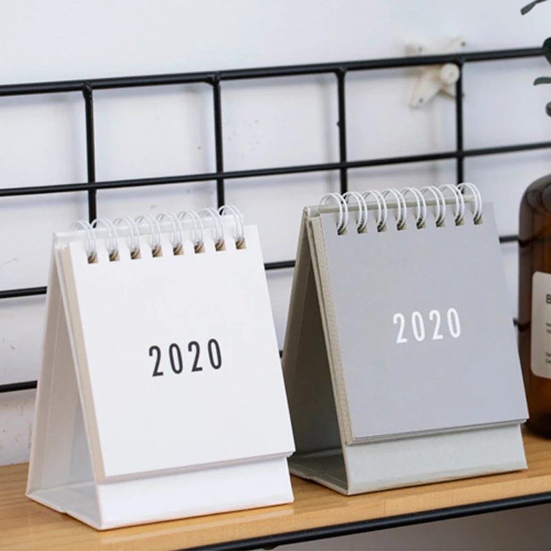  2020 Desk Calendar Foldable Flip Calendar Simple Style for Home Bedroom Office Decor ENA88 - 4000417654151