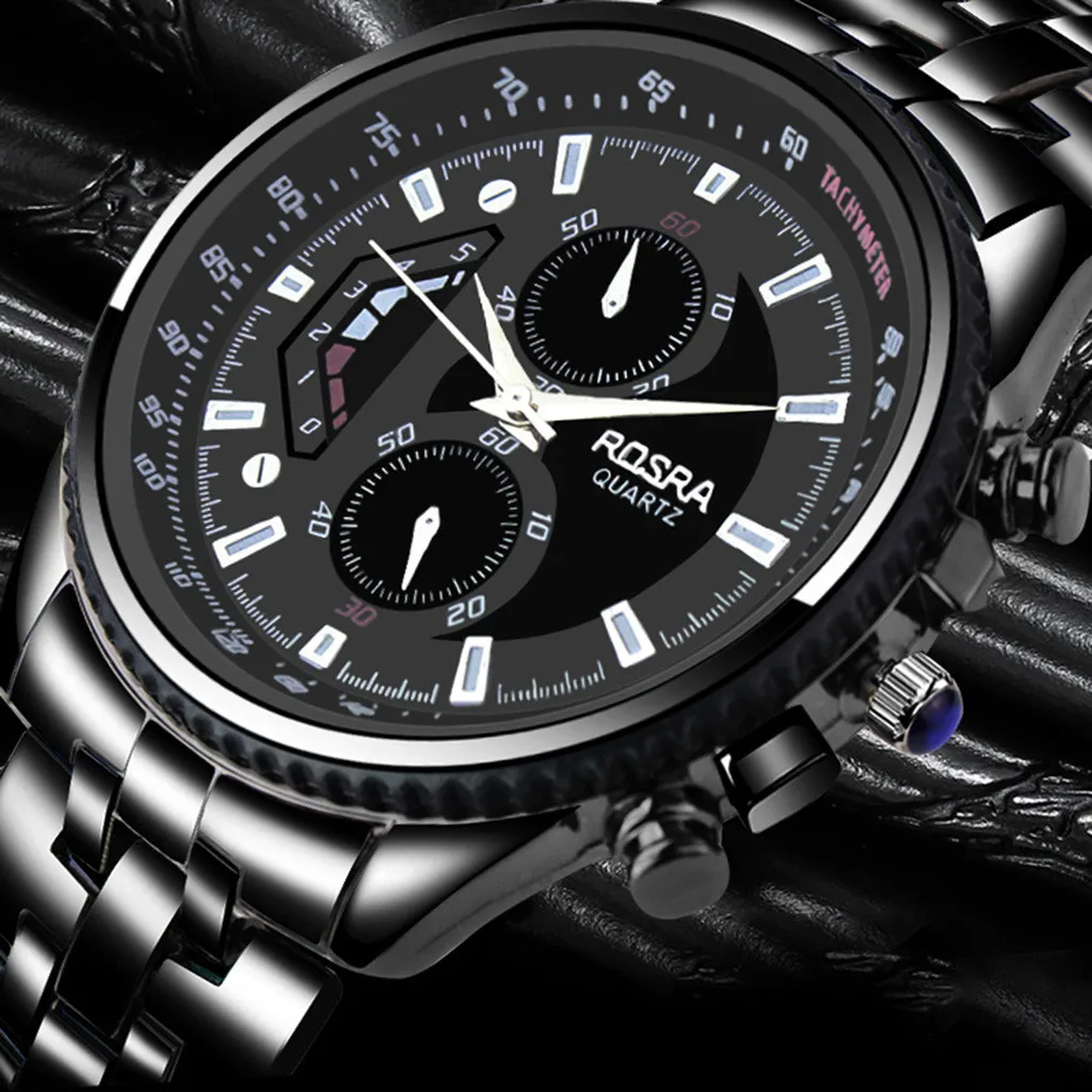 Новые мужские спортивные часы модные изысканные высококачественные мужские стальные часы с ремешком календарные кварцевые часы Relogio Masculino# BL5