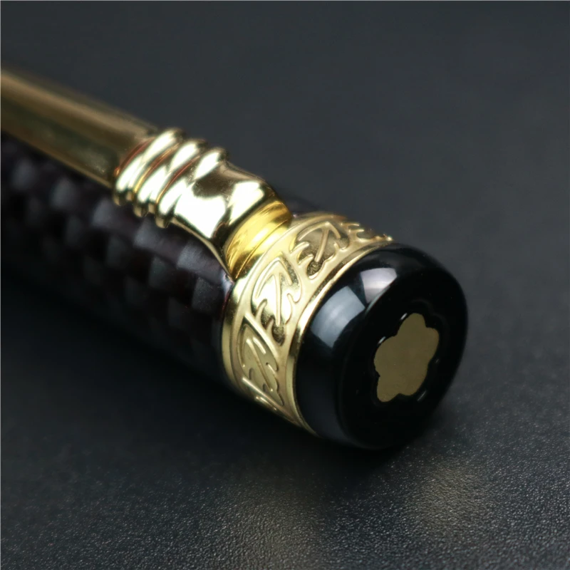 ヒーロー万年筆ギフトボックスブラックチェック柄柄インクなし