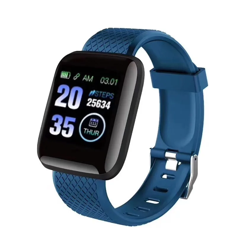 D13 умные часы 116 плюс часы сердечного ритма Смарт-браслет спортивные часы Смарт-браслет водонепроницаемые Смарт-часы против huawe ban4 xiaom - Цвет: blue