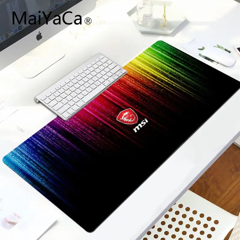 LockEdge 30x80cm MaiYaCa игровой коврик для мыши MSI ноутбук игровой коврик для мыши Удобная мышка коврик игровая защелка для мыши - Цвет: LockEdge 30x80cm