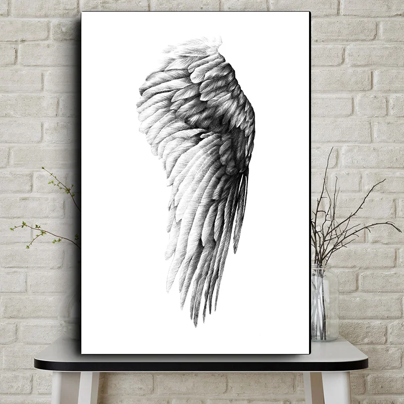 Miaodu Fashion Feather Wings Sketch 5D DIY Diamond Painting Cross Stitch Embroidery Crafts Decoration Paintings | Дом и сад