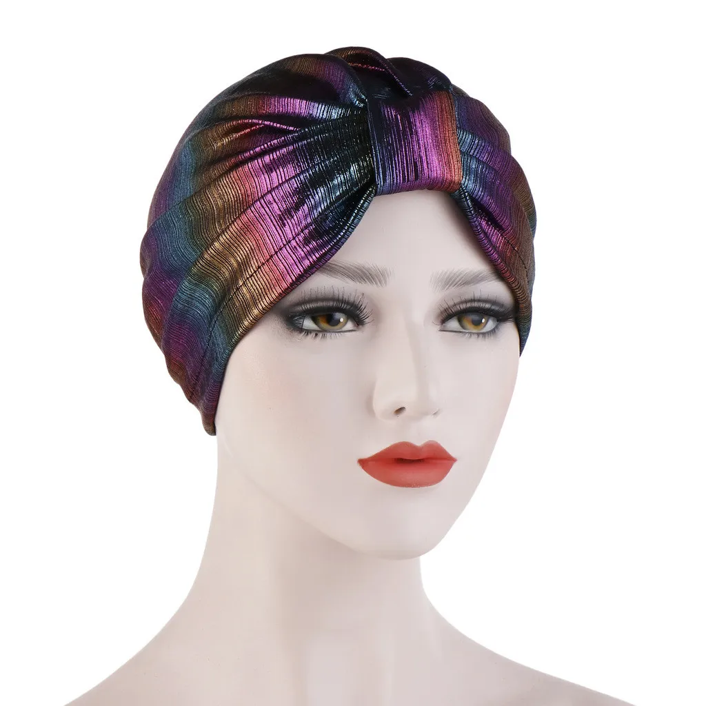

Muslim Women Ruched Turban Hat Ruffle Cancer Chemo Cap Beanie Hijab Caps Headwear Casual Head Wrap Women Muslim Hijib Scarf
