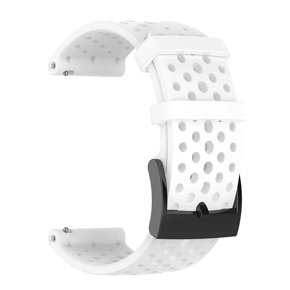 White Silicone Replacement Strap For Suunto 9 Soft Watch Band Accessories For Suunto Baro Smart Watch 22MM Band - Цвет ремешка: White
