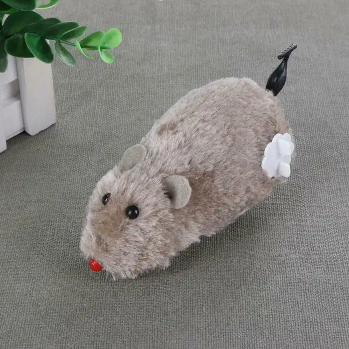 3 шт кошки собаки играя заводная Весна мощность игрушечная плюшевая мышь механическое движение крыса TB распродажа