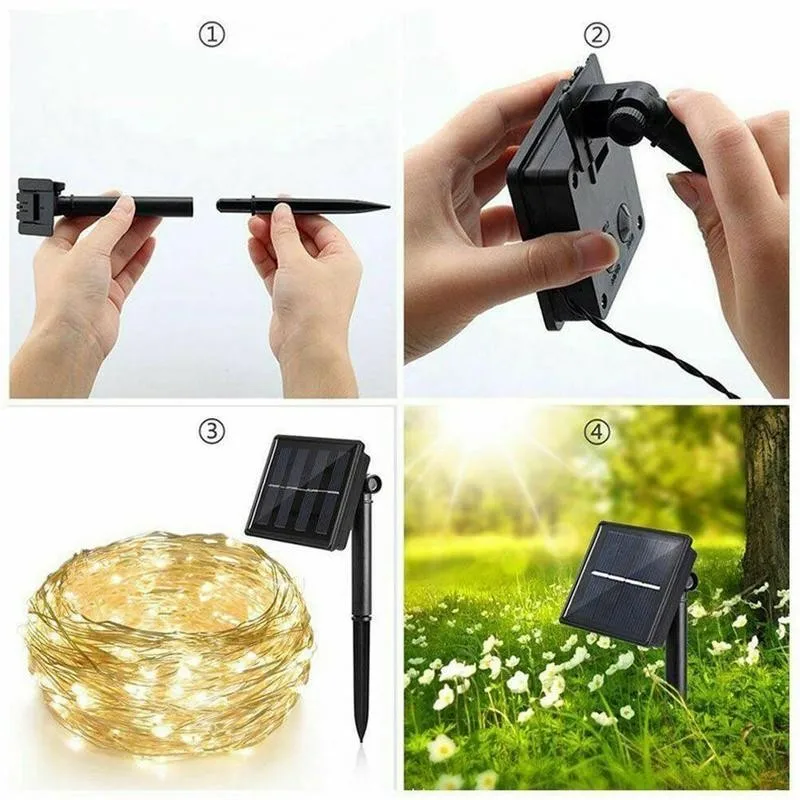 40M 400LED Solar String Light Copper Wire Fairy Lights Outdoor Garden Waterproof 40M 400LED Solar String Light Copper Wire Fairy Lights Outdoor Garden Waterproof