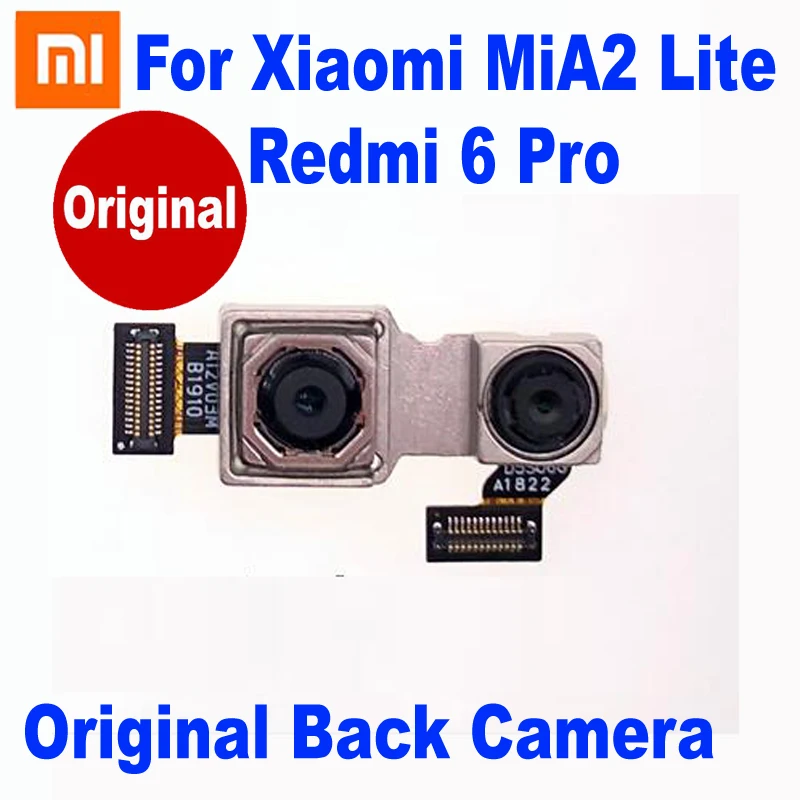 Original Tested Working For Xiaomi MiA2 Lite Big Rear Back Camera Module Flex Cable Redmi 6 Pro Main Phone Parts | Мобильные