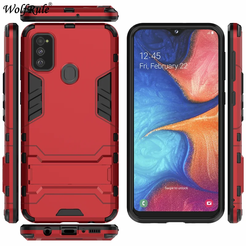 Чехол для телефона для samsung Galaxy M30S чехол противоударный резиновый силиконовый защитный жесткий чехол для samsung Galaxy M30S чехол 6,4 дюйма - Цвет: Red