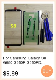 Для samsung Galaxy S8 G950 G950F G950FD G950T G950V корпус для телефона, шасси, ЖК-пластина, новая средняя рамка с клеем
