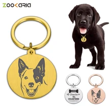 

Anti-lost Dog ID Engraved Custom Owner Notes Cat Dogs Pet Harness Pendant Dogs Collar Accessoires Supplies Help Pets Go Home