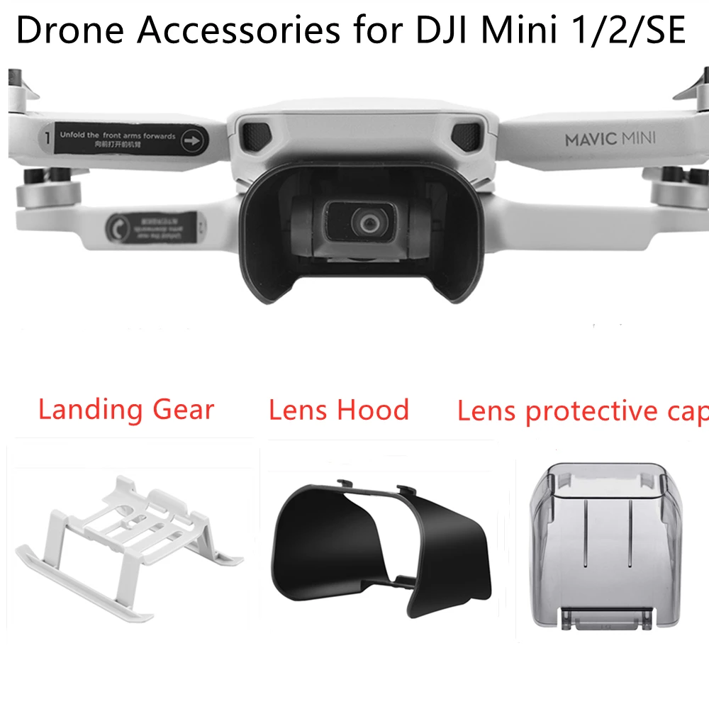 Objektiv Abdeckung Haube für DJI Mini 2/SE Drone Objektiv Kappe Protector Gimbal Kamera Schutz Anti-Glare Schild für DJI Mavic Mini Zubehör