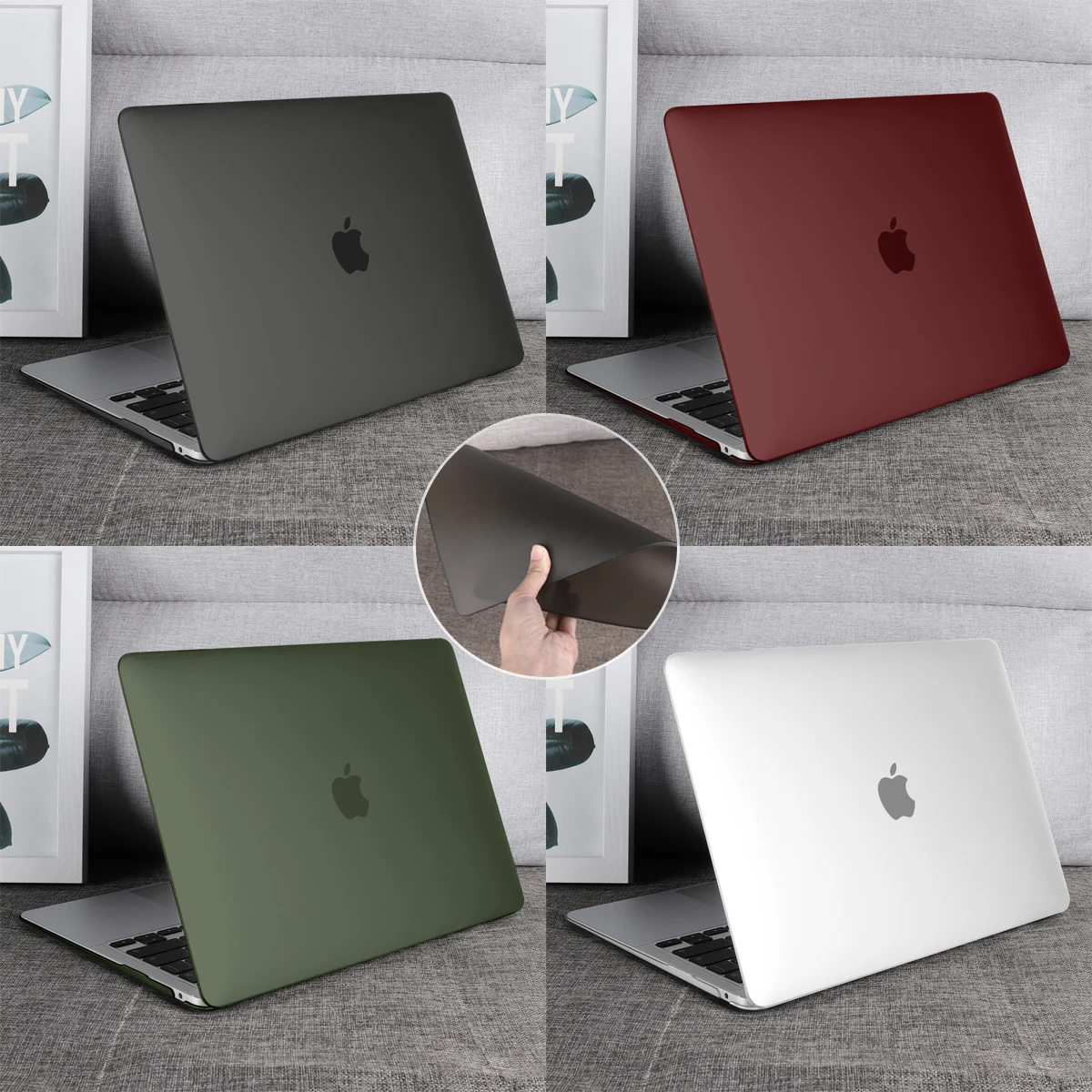2018 Macbook Pro 13"/15" Case Ultra-Crystal Clear Transparent Hard Plastic Cover 