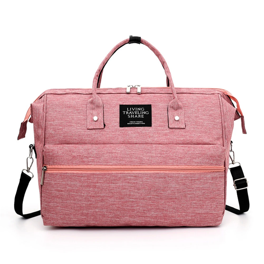 

Mommy Solid Color Travel Shoulder Crossbody Handbag Multi-function Women Casual Large Capacity Maternity Nappy Top-handle Bags