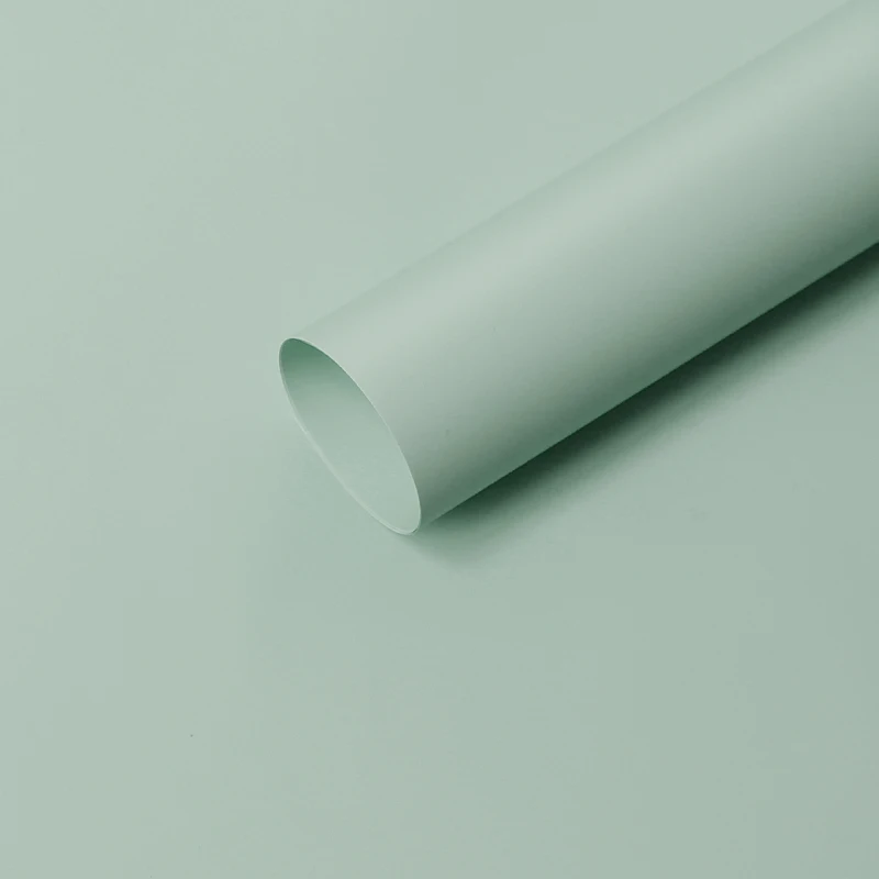 D 58cm*15yards/roll Original Flower Wrapping Paper Solid Color Matte Gift Floral Packaging Material - Цвет: D