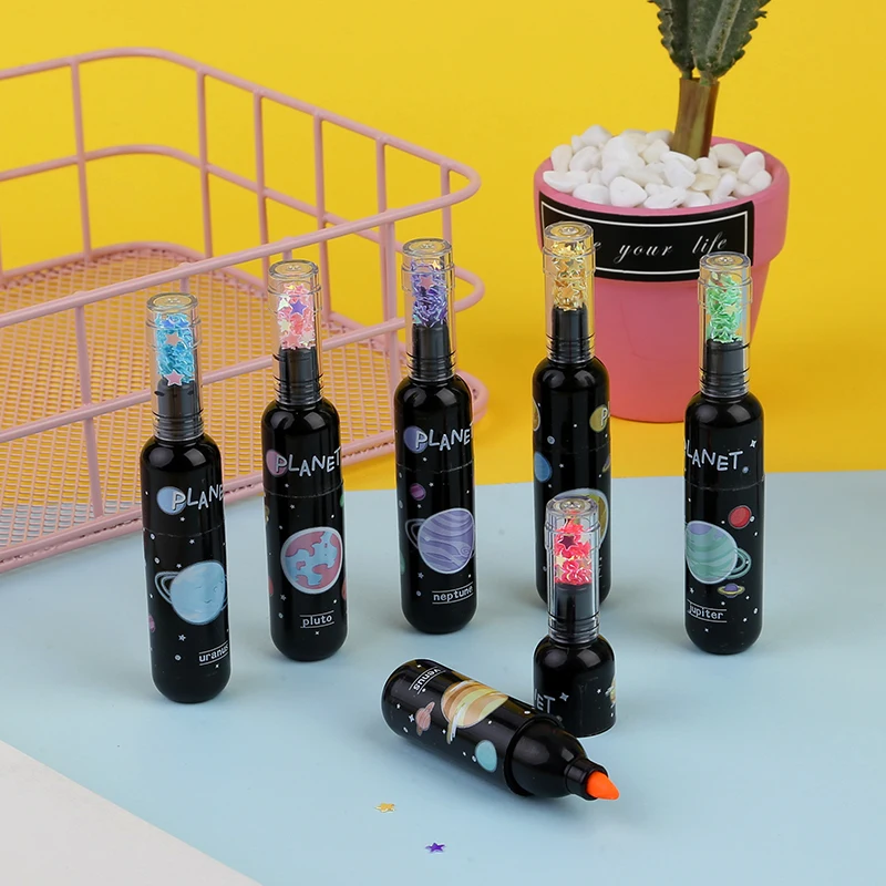 Cute Highlighter Wine Bottle Ice Cream Fountain Pen Lovely Cartoon Paint Marker Pen 1 PCS School Office Office Stationery Supply highlighter pen,marker pen,highlighter marker,art marker