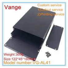 1 шт./лот экструдированный алюминиевый сплит-чехол 6063-T5 алюминиевый ящик для инструментов diy 122*45*160 мм настенный для Wi-Fi Устройства Запуска